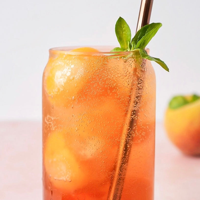 Iced Peach Herbal Tea
