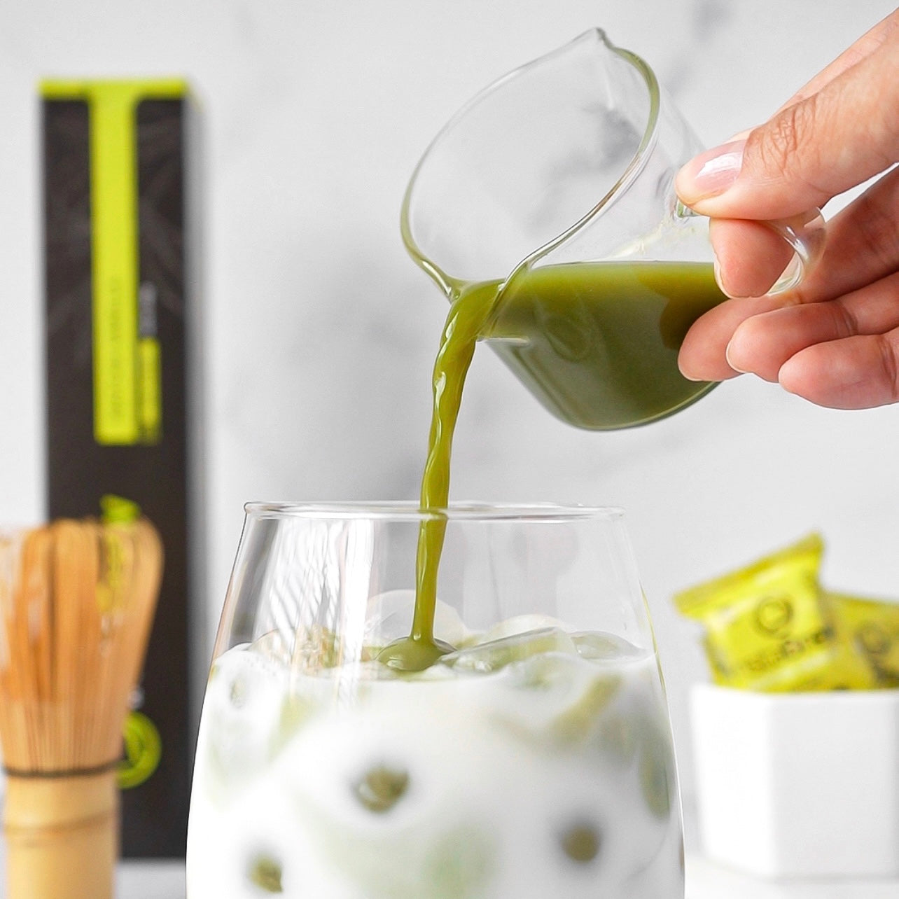 Iced Matcha Vanilla Tea